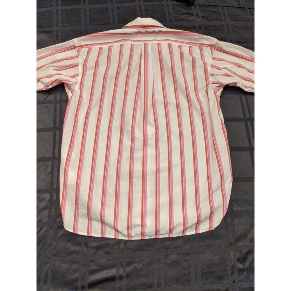 Womens J. Crew Relaxed Fit Pink Striped Button Down Shirt Size 2 Long Sleeve - Picture 7 of 8
